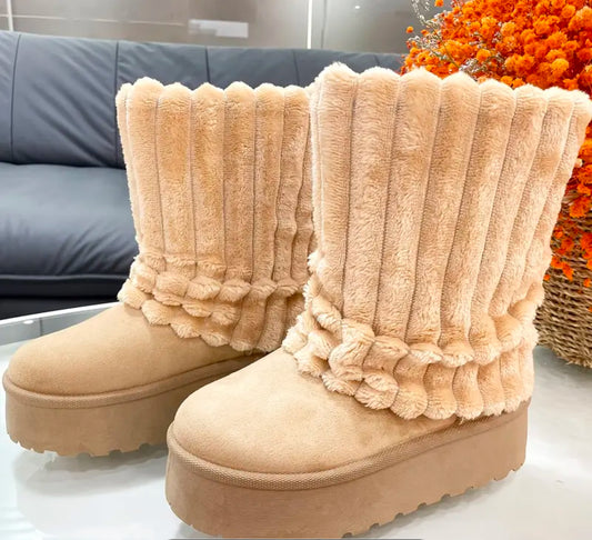 Suede Snow Boots