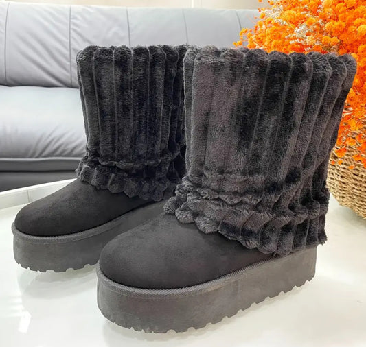 Suede Snow Boots