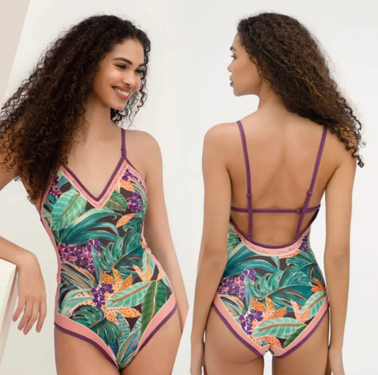 Vacation Print Swimsuit
