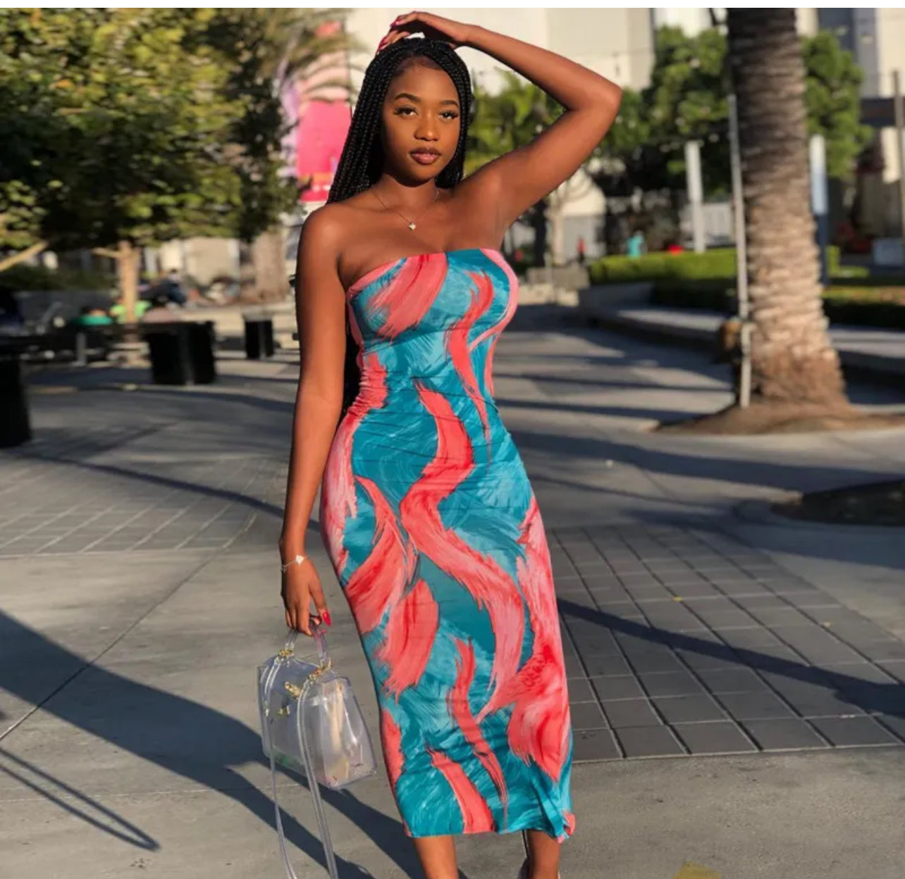 Printed Bandage Dress